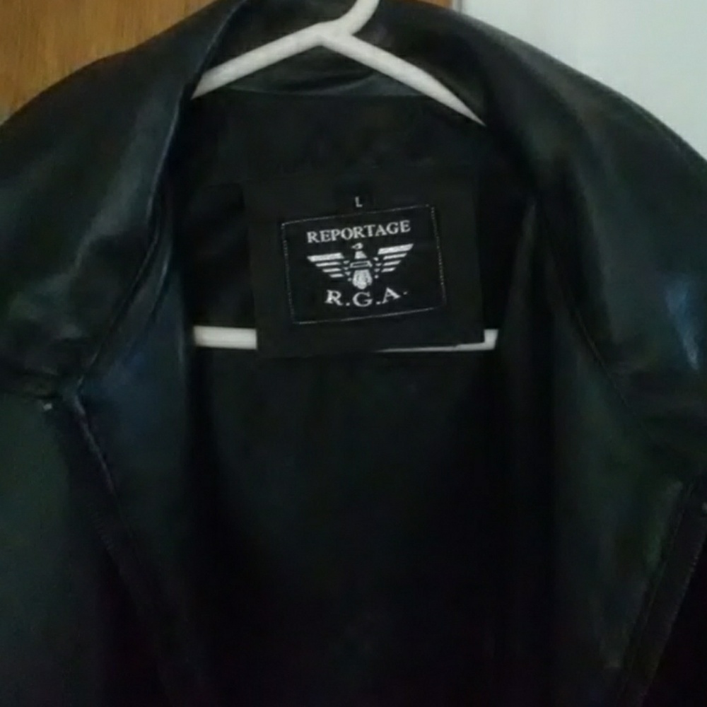 Reportage leather jacket